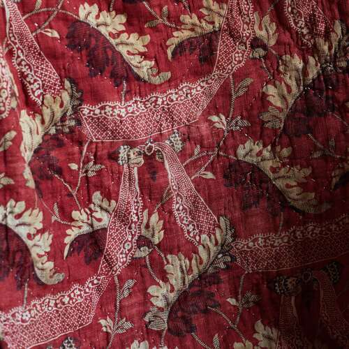 Butterflies Block Printed Panel French 18th Century