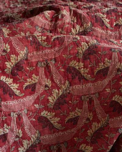 Butterflies Block Printed Panel French 18th Century