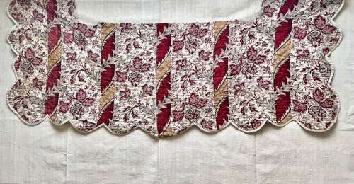 Scalloped Indienne Pelmet French 18th Century