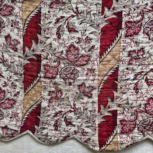 Scalloped Indienne Pelmet French 18th Century