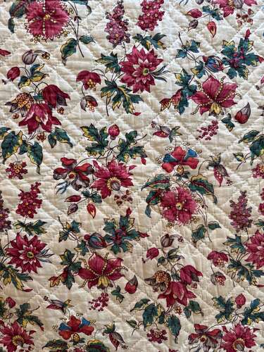 Chintz Quilt French/Swiss 18th Century