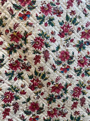 Chintz Quilt French/Swiss 18th Century