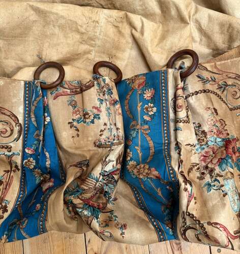 Set of Chateaux Curtains French 19th century