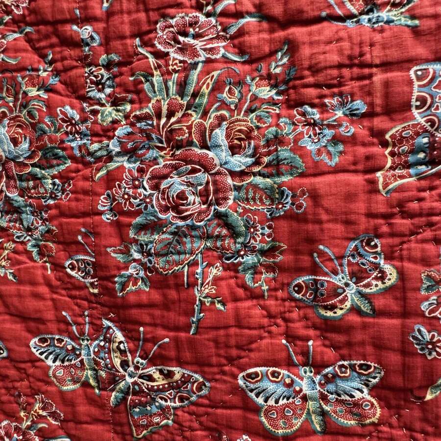 Butterflies Quilt French 19th Century