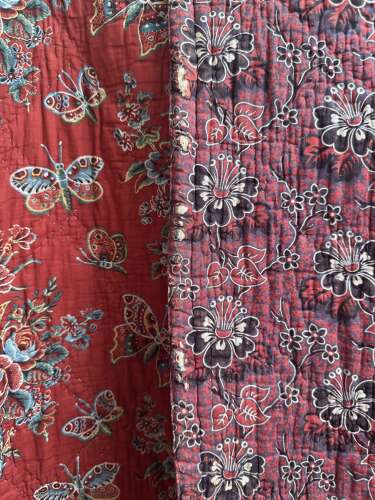 Butterflies Quilt French 19th Century