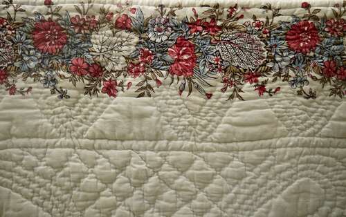 Small Fichu Quilt French Early 19th Century