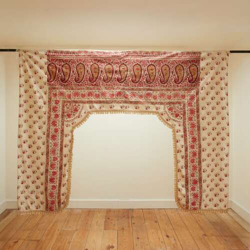Kalamkari Portière Persian Early 20th Century