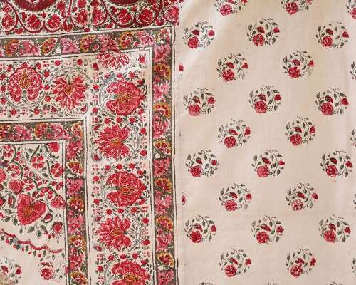 Kalamkari Portière Persian Early 20th Century