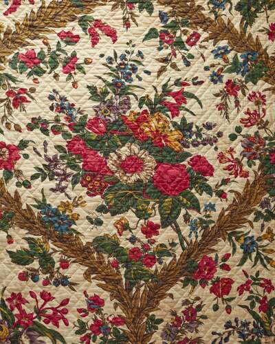 Hartmann et Fils Cotton Quilt French 18th Century