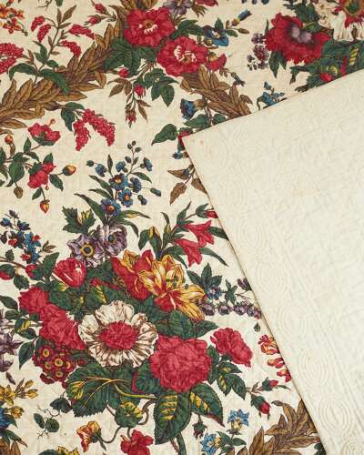Hartmann et Fils Cotton Quilt French 18th Century