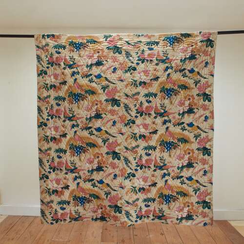 Birds of Paradise Quilt French 19th Century