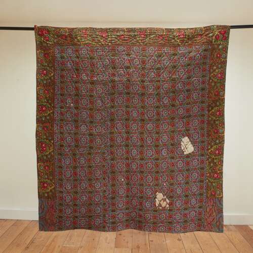Birds of Paradise Quilt French 19th Century