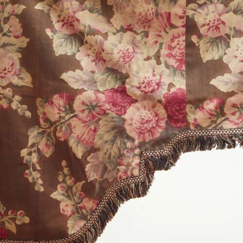 Single Curtain & Pair of Pelmets French 19th Century