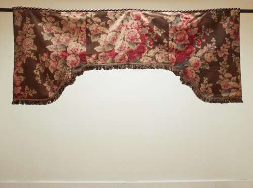 Single Curtain & Pair of Pelmets French 19th Century
