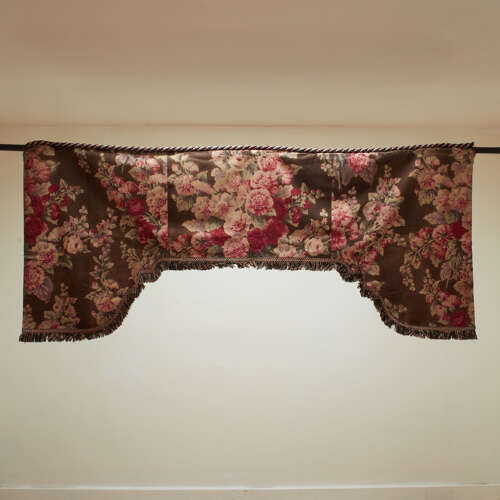 Single Curtain & Pair of Pelmets French 19th Century