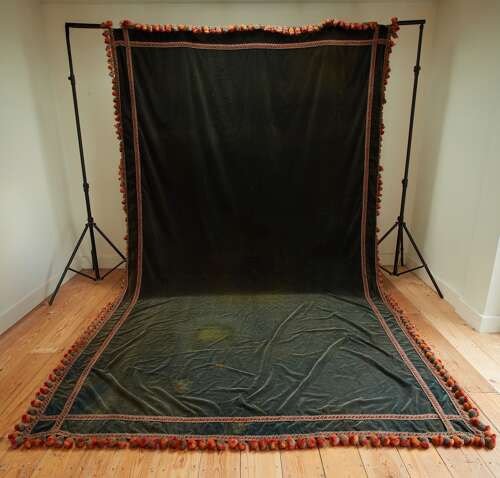 Long Velvet Table Cover English 19th Century