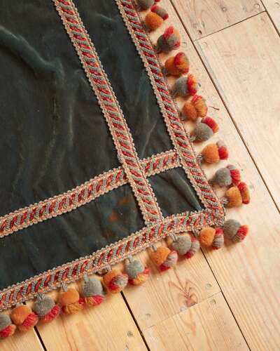 Long Velvet Table Cover English 19th Century