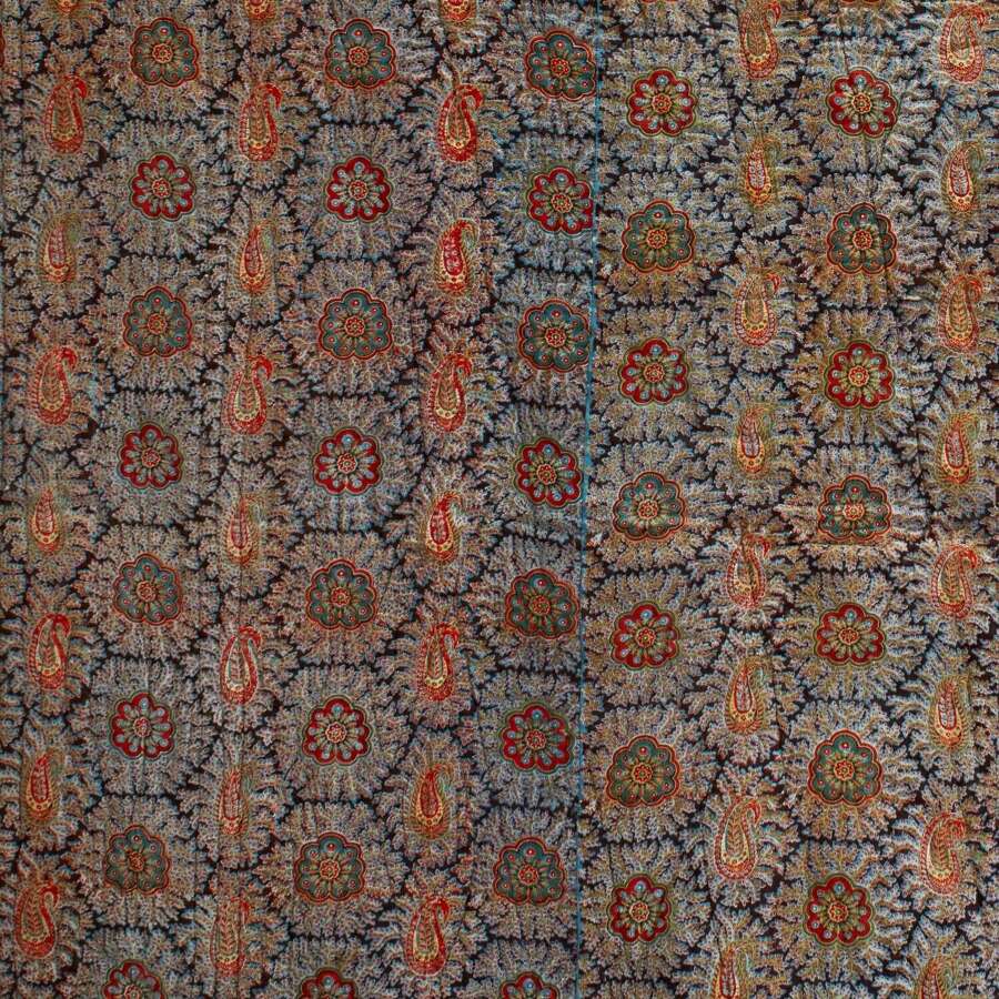 Boteh & Flower Motif Quilt French 19th Century