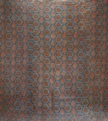 Boteh & Flower Motif Quilt French 19th Century