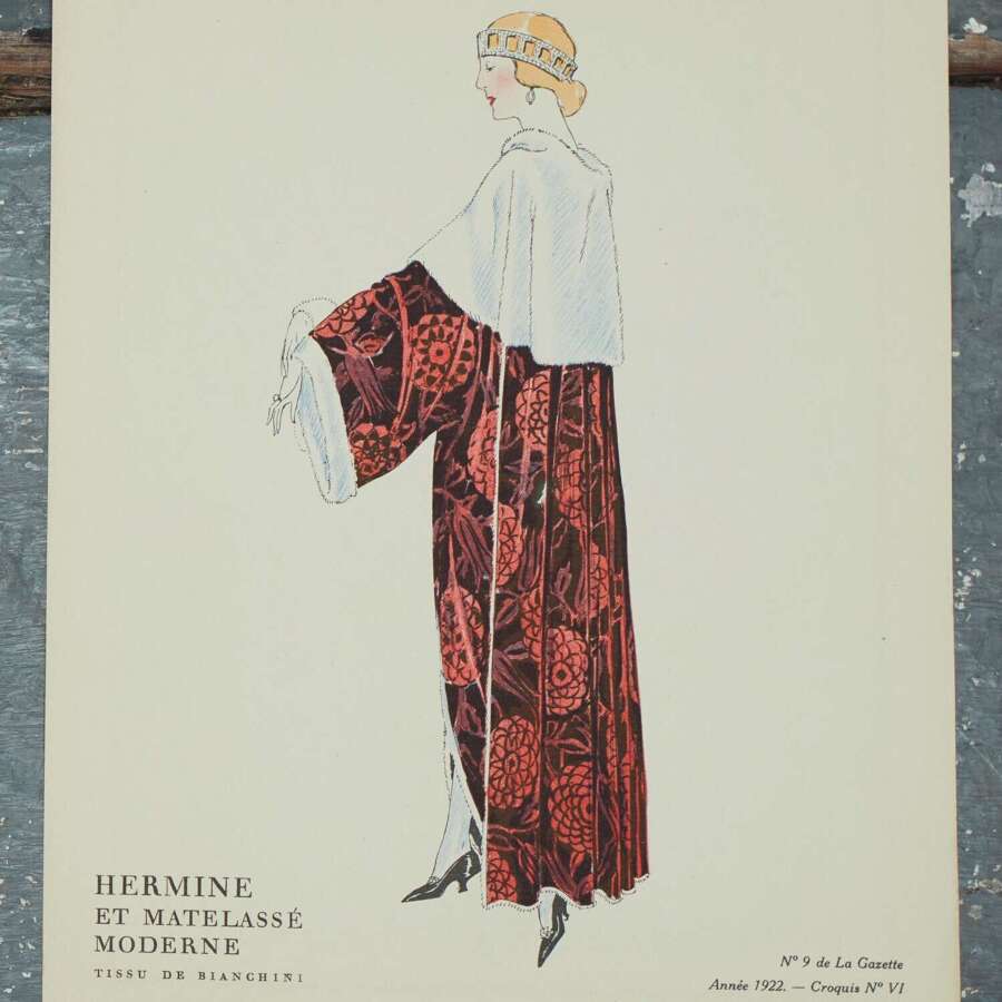 L'Hermine No 9 de La Gazette du Bon Ton French 20th Century