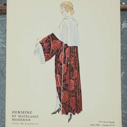 L'Hermine No 9 de La Gazette du Bon Ton French 20th Century