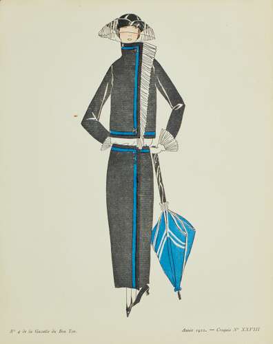 No 4 de la Gazette du Bon Ton Pocket Pochoir French 1922