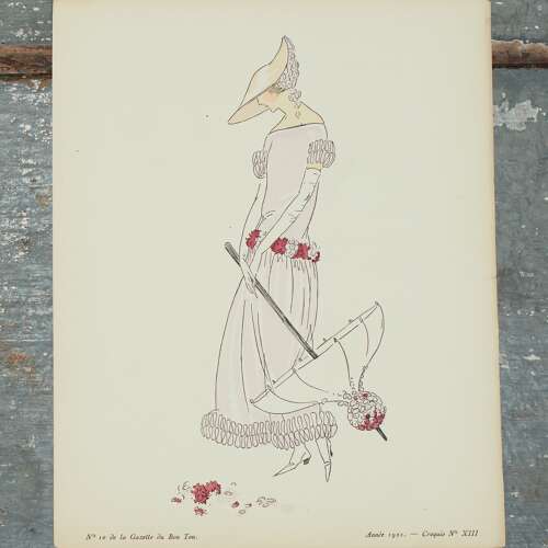 No 10 de la Gazette du Bon Ton Pocket Pochoir French 1922