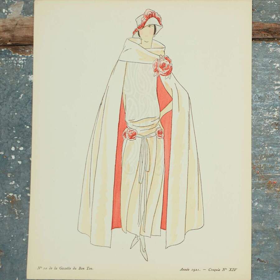 No 10 de la Gazette du Bon Ton Pocket Pochoir French 1922