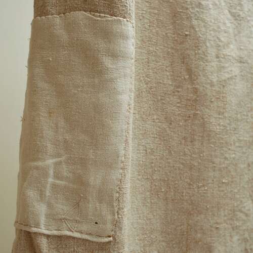 Heavy Hemp Mattress Cover French 19th Century