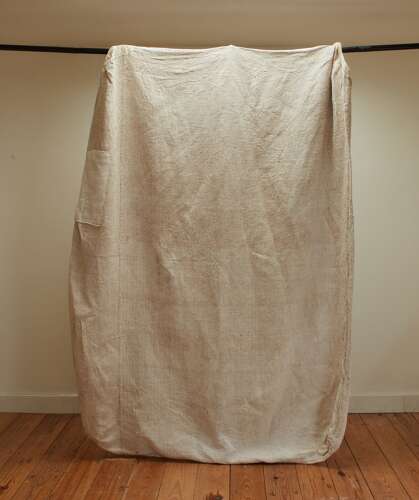 Heavy Hemp Mattress Cover French 19th Century