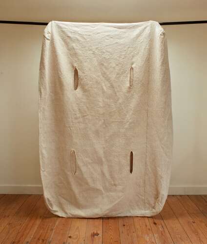 Heavy Hemp Mattress Cover French 19th Century