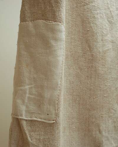 Heavy Hemp Mattress Cover French 19th Century