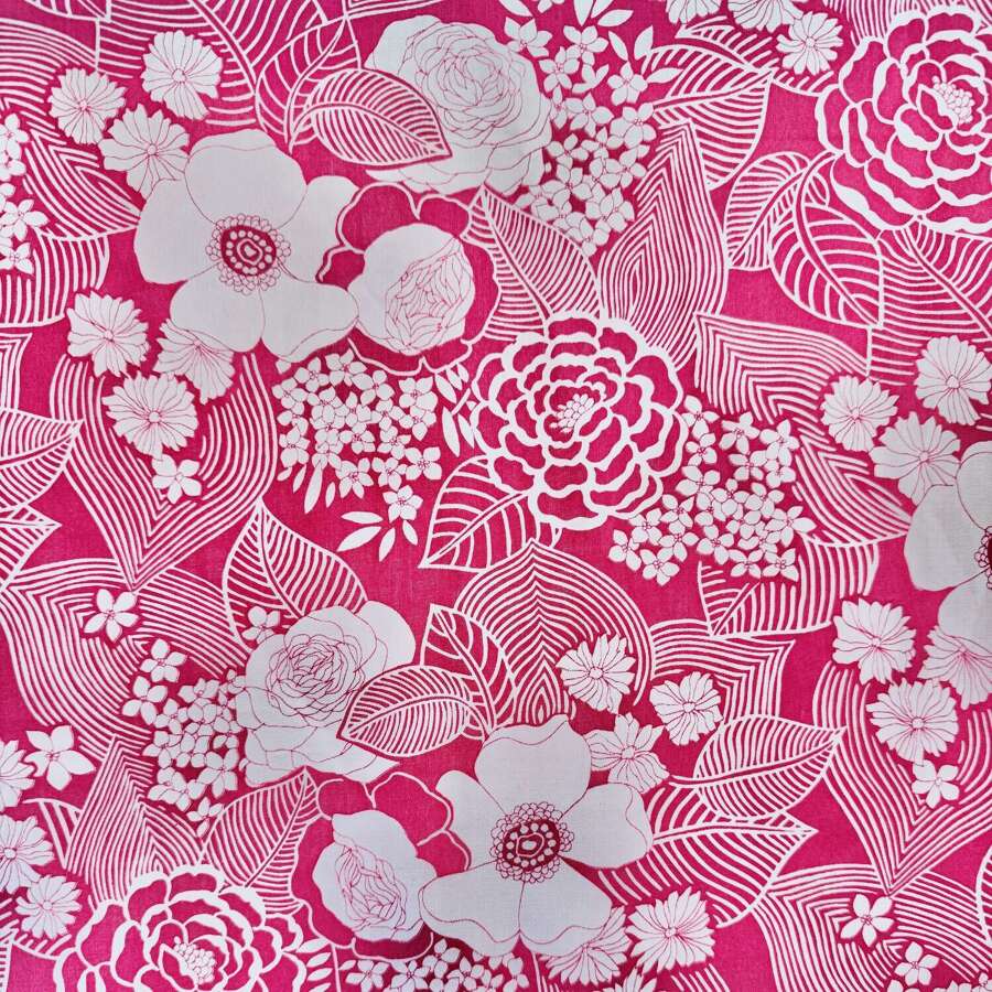 Pink Print Cotton English 20th Century