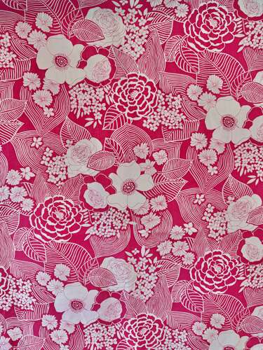 Pink Print Cotton English 20th Century