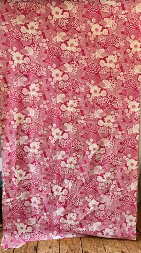 Pink Print Cotton English 20th Century