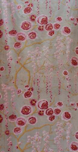 C1920s Floral Printed Cotton French