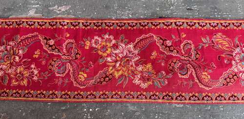 Andrinople Red Printed Border French 19th century
