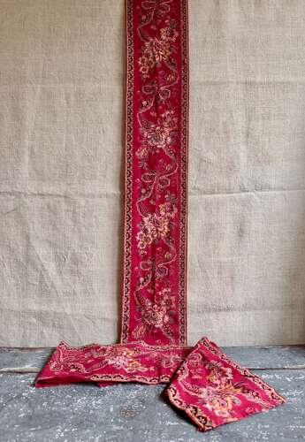 Andrinople Red Printed Border French 19th century