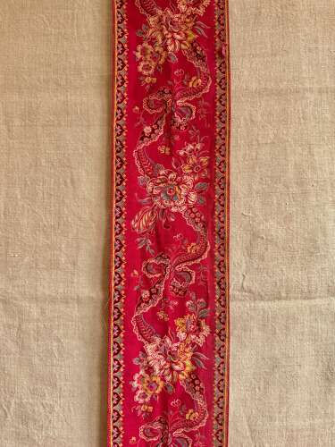 Andrinople Red Printed Border French 19th century
