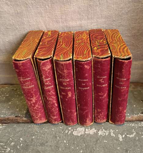 Set of 6 Faux Books French 20th Century