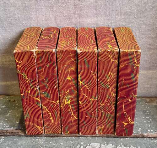 Set of 6 Faux Books French 20th Century