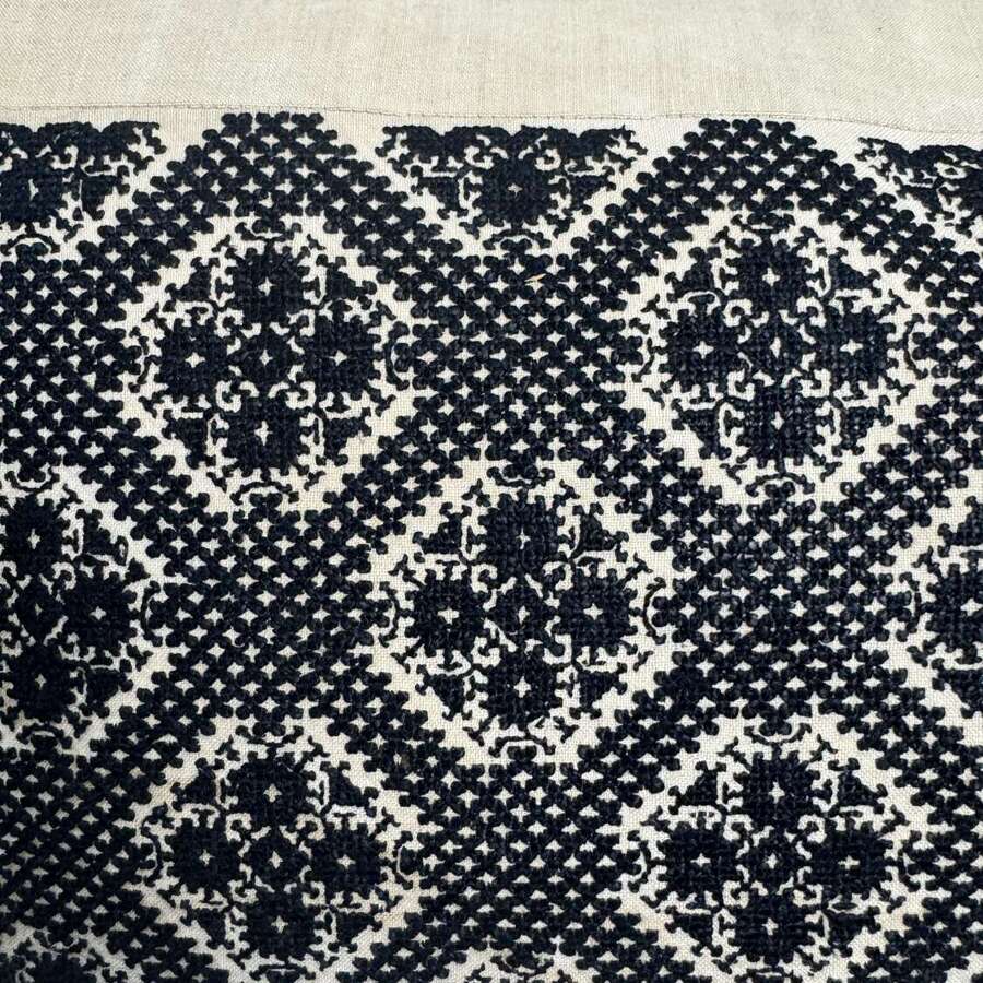 Fez Embroidery Cushion Moroccan 19th Century