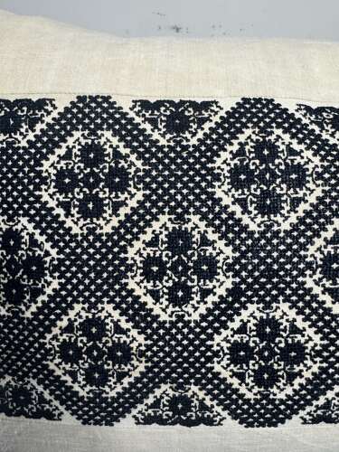 Fez Embroidery Cushion Moroccan 19th Century