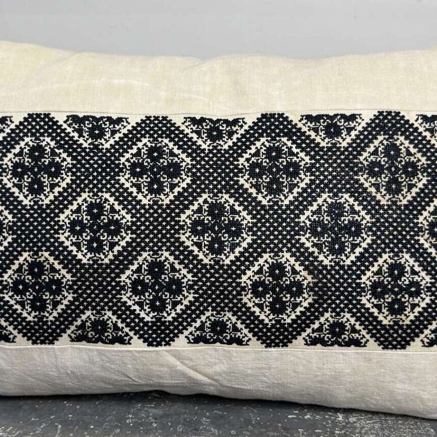 Fez Silk Embroidered Cushion Morocco 19th Century