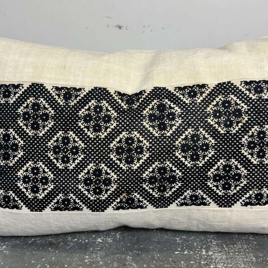 Fez Silk Embroidered Cushion Morocco 19th Century