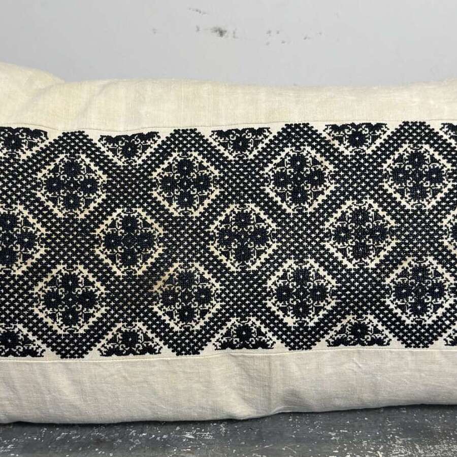 Fez Silk Embroidered Cushion Morocco 19th Century